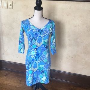 Polyester stretchy form fitting dress